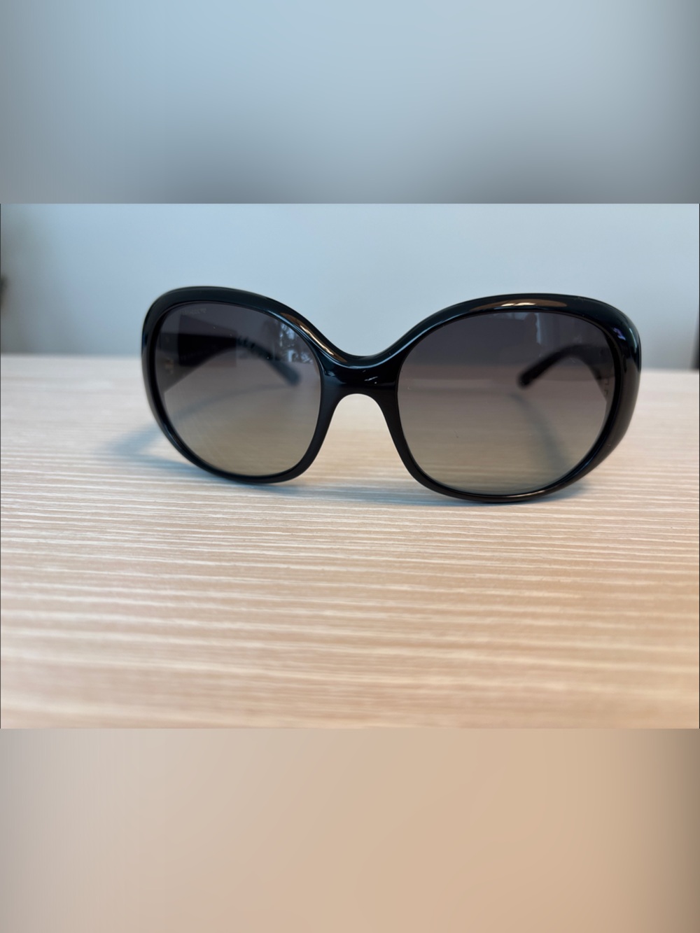 Prada Black Oversized Rounded Women's Sunglasses - Picture 2 of 8